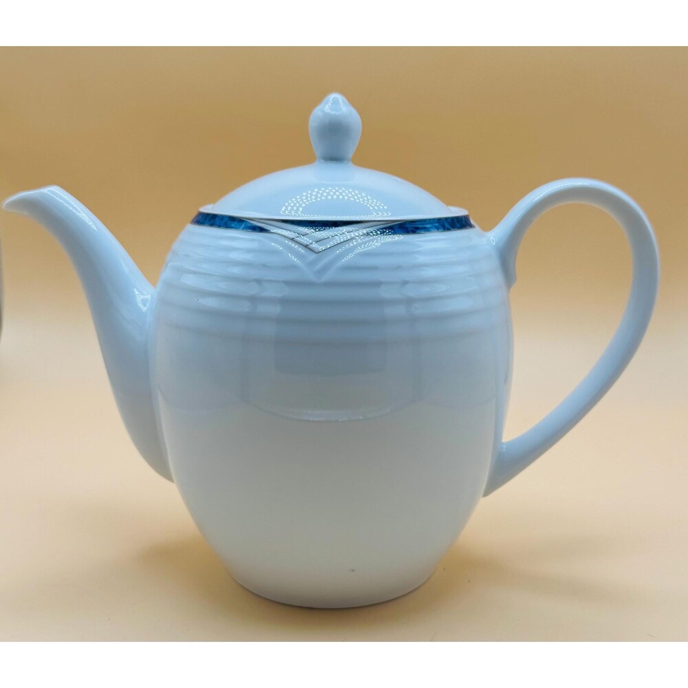 Noritake Contemporary China - Arctic Blue Teapot